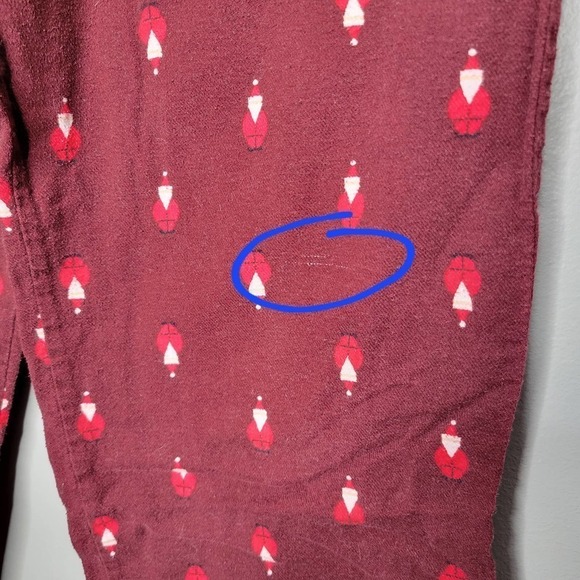 2 PAIR Old Navy flannel PJ pants men's size M 100% cotton red blue holiday‎ xmas - Picture 12 of 16